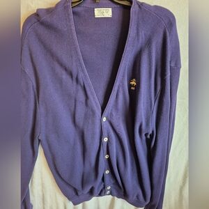 Brooks Brothers Cardigan L ,Purple